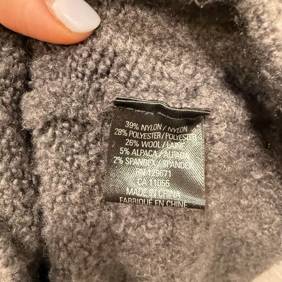 360 Sweater NWT Emory VNeck Wool Alpaca Blend Sweater Granite Gray Sz XS Soft - Picture 9 of 14